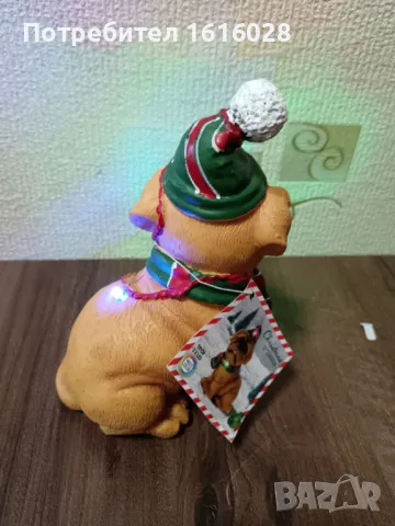 LED светещо декоративно коледно куче., снимка 3 - Декорация за дома - 48491539