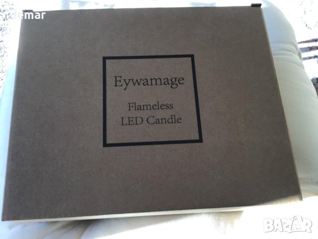 Свещи Eywamage Forest Deer Snowflakes, Коледни свещи с дистанционно, снимка 9 - Декорация за дома - 42931763