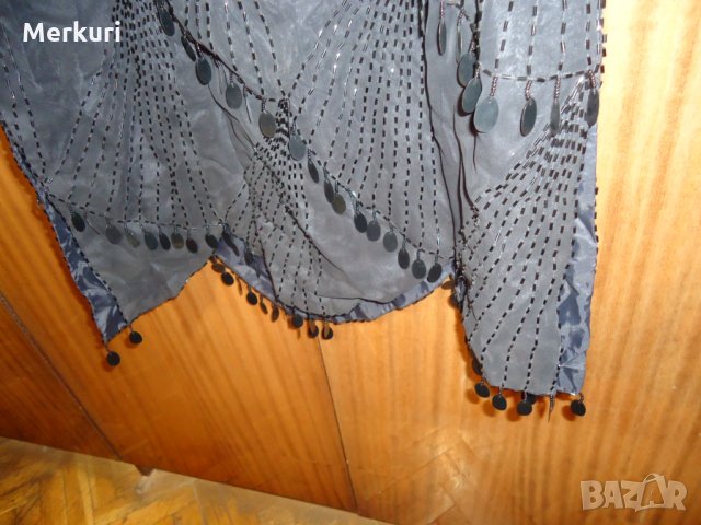 Дамска елегантна черна рокля с пайети, снимка 8 - Рокли - 27340614