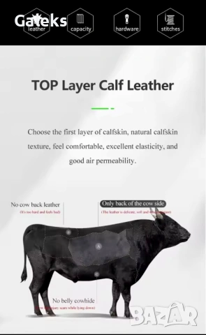 Мъжка голяма, професионално/ежедневно бизнес чанта / Кафява естест. кожа!, снимка 12 - Чанти - 53101821