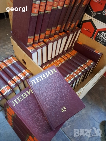 луксозни книги с твърди корици 55 тома избрани съчинения Ленин , снимка 9 - Художествена литература - 52702372