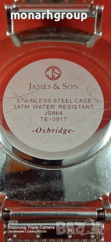 Часовник James & Son Oxbridge, снимка 7 - Мъжки - 37851580