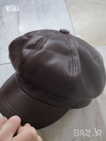 Дамска кожена шапка!, снимка 2 - Други - 44115832