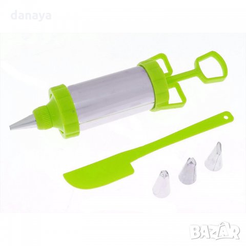 2479 Сладкарски шприц с накрайници и шпатула, снимка 3 - Прибори за хранене, готвене и сервиране - 34965128