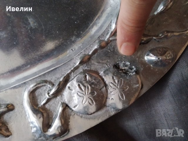 поднос,плато с морски декорации, снимка 4 - Антикварни и старинни предмети - 32884276