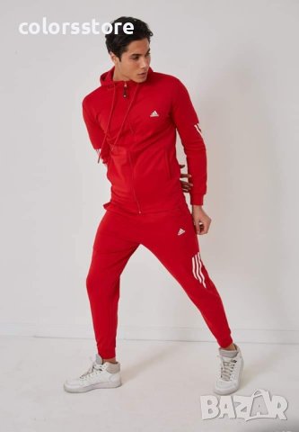 Червен мъжки екип  Adidas  код VL700, снимка 1 - Спортни дрехи, екипи - 43299853