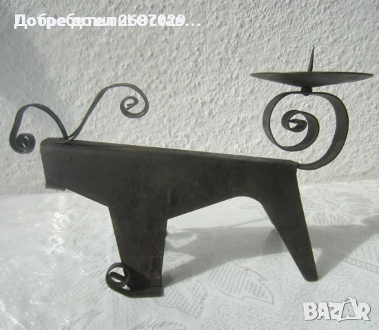 Свещници:  Железният светилник, троен свещник или пепелник, Африка, глава,  животно, снимка 14 - Други - 32364050