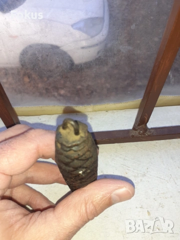 Топуз тежест шишарка за немски часовник Шварцвалд, снимка 5 - Антикварни и старинни предмети - 53287283