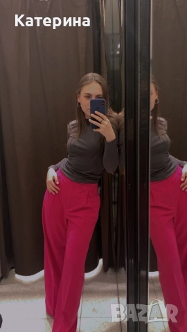 Розов панталон, снимка 2 - Панталони - 53495479