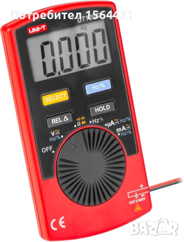 мини цифров мултицет UNI-T, Германия, 4 цифри, снимка 6 - Други инструменти - 19298589