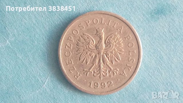 1 ZLOTY 1992 г. Полша, снимка 2 - Нумизматика и бонистика - 42338328