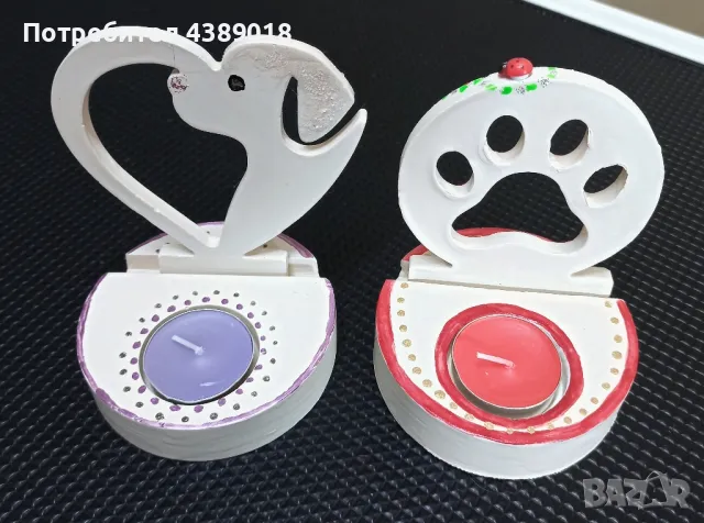 Ръчна изработка - Свещник , снимка 2 - Декорация за дома - 49541103