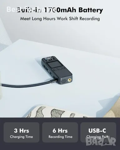 BOBLOV A26 Малка  камера за носене на тяло 64GB, снимка 5 - Камери - 50323872