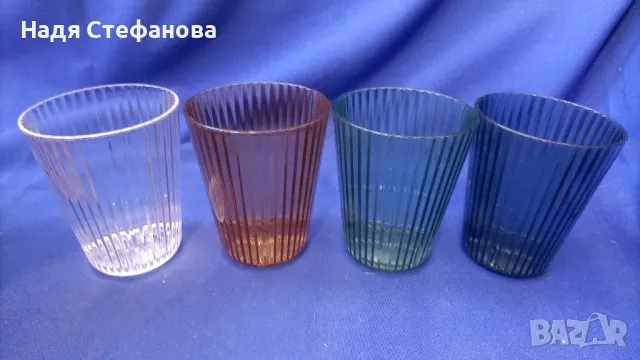 Красиви дебелостенни чаши за еднократно-многократна употреба, пластмасови, снимка 1