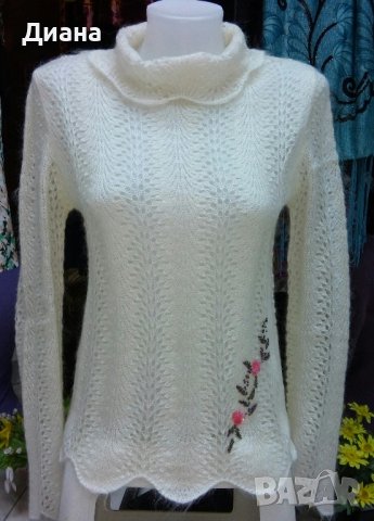 100% кашмир,мерино,ангора,мохер-дамски пуловери с поло яка, снимка 17 - Блузи с дълъг ръкав и пуловери - 35536878