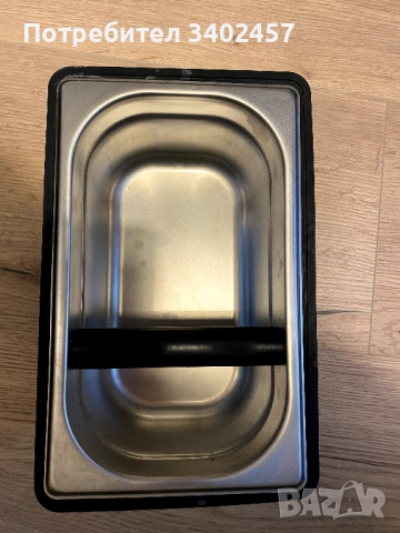 Контейнер Гастронорм, 10cm дълбочина - 26,5 x 16,2cm, неръждаема стомана, като нов