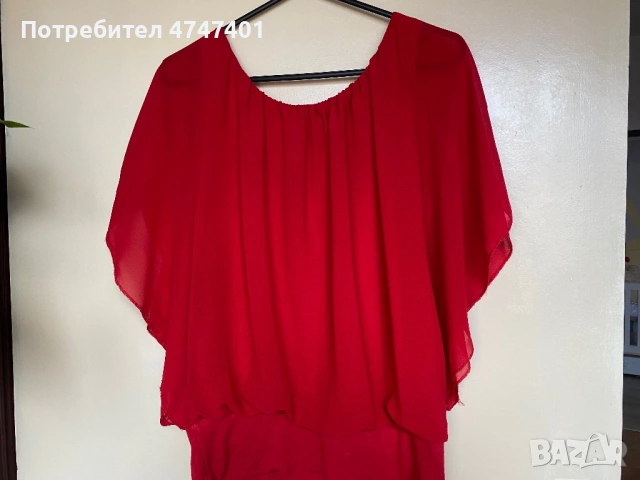 Ефирна дамска блуза, р-р М, снимка 3 - Тениски - 53606631