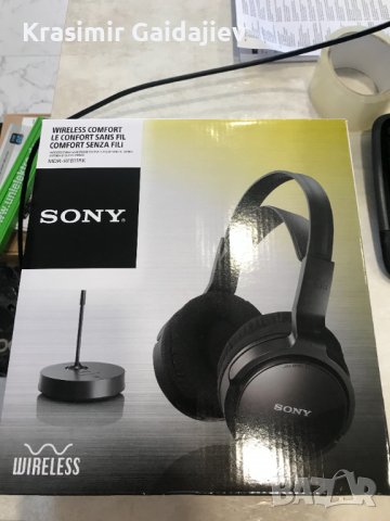 Безжични слушалки Sony MDR-RF811RK, Черни, снимка 4 - Слушалки за компютър - 38589683