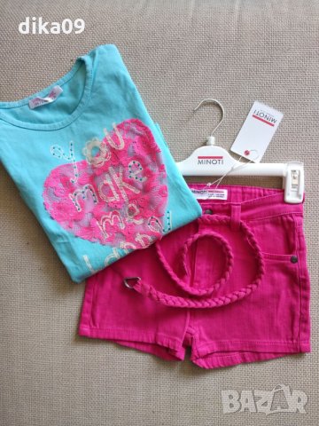 Нови къси панталонки и тениска, снимка 1