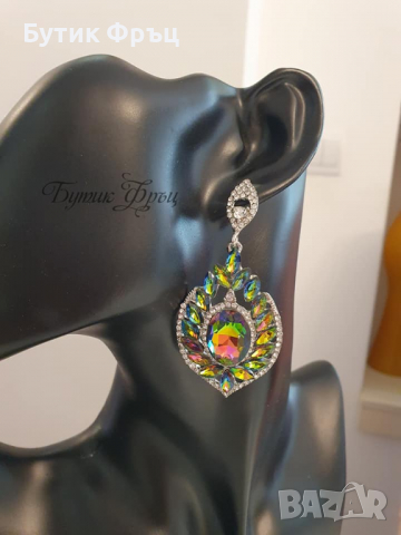 Обеци Рейна хамелеон, снимка 2 - Обеци - 36536327