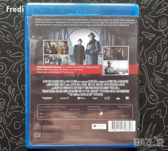 Bridge of Spies (2015) Мостът на шпионите  (blu-ray disk) без бг субтитри, снимка 2 - Blu-Ray филми - 33114403