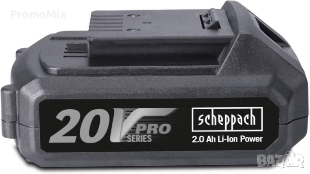 Комплект батерия 2Ah със зарядно Scheppach Pro Series Li-ion 20V Бързо зарядно устройство, снимка 4 - Други инструменти - 52466389