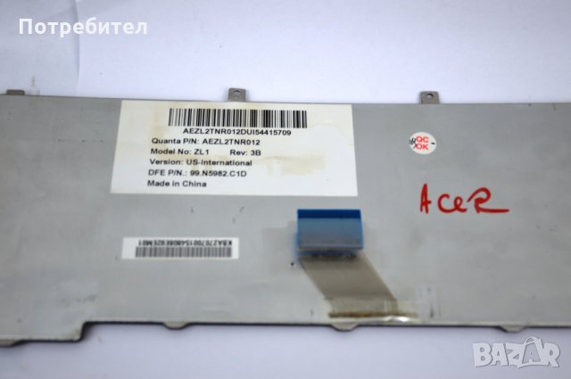 Клавиатура за Acer Aspire 1400 1410 1600 1640 1680 1690 3000 3500 3610 5000, снимка 2 - Други - 35189381