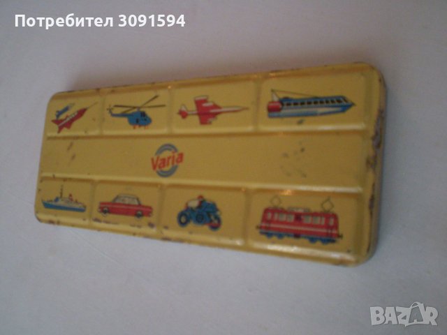 Винтидж немски VARIA Кутия за акварелни бои тенекиен германия, снимка 2 - Антикварни и старинни предмети - 37237711