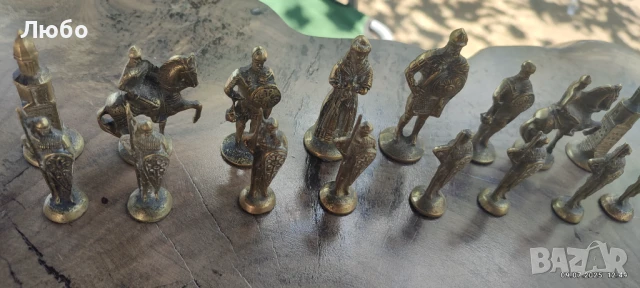 Шах,шахматни фигури ,бронз , снимка 3 - Други игри - 50961068