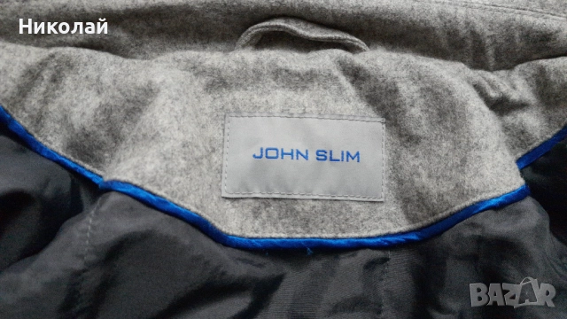 Зимно палто с качулка John Slim, снимка 3 - Якета - 52583557