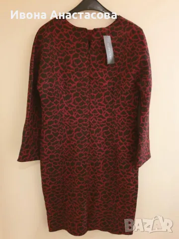 РОКЛЯ БОРДО ЗИМНА , снимка 4 - Рокли - 48351102