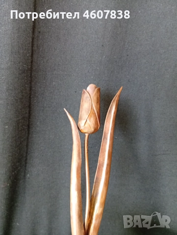 Лале мед 14.5 см, снимка 3 - Декорация за дома - 52546563
