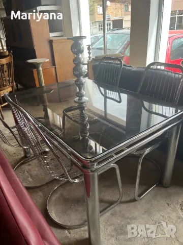 Комплект трапезна маса с 4 стола