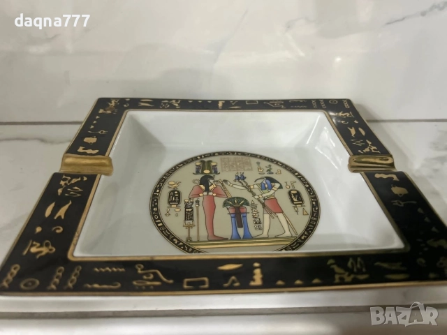 Великолепен пепелник с тема от египетската митология FM Фатхи Махмуд., снимка 16 - Антикварни и старинни предмети - 52822018