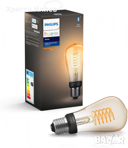 Philips Hue Smart Bluetooth LED Крушка Ретро Винтидж Димер Дистанционно, снимка 3 - Крушки - 36434506