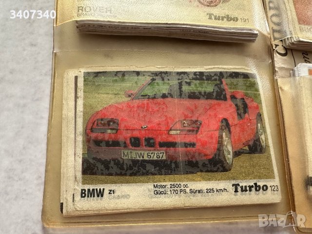 Колекционерски картинки от дъвки  TURBO ,OTO MOTO,BOM BIBOM , снимка 3 - Колекции - 43968959