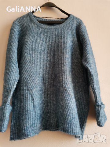 СТРАХОТЕН ПУЛОВЕР В СИНЬО 2XL, снимка 6 - Блузи с дълъг ръкав и пуловери - 38574414