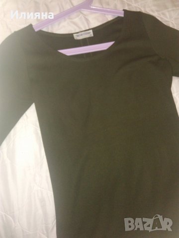 Маслинено зелена рокля, снимка 3 - Рокли - 27516674