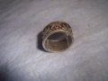 СТАР СРЕБЪРЕН МАРКОВ ПРЪСТЕН СРЕБРО 925 с ФЛОРАЛНИ НИЕЛО МОТИВИ Тип ХАЛКА 28749, снимка 12