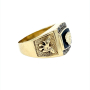 Златен мъжки пръстен 8,42гр. размер:66 14кр. проба:585 модел:22995-1, снимка 2