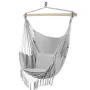 Сив хамак – бразилски висящ стол с две възглавници, снимка 1