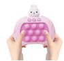 Игра POP IT със светлина и звук за памет и концентрация, Розово Зайче, снимка 4