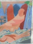 Авторска картина ,масло платно - италиански худ.Umberto Pozzi 1984 год, снимка 3
