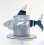 Акула Shark огледален пластмасов топер части декор украса за торта, снимка 1 - Други - 37199581
