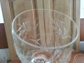 Ретро кристални чаши художествена гравюра , снимка 4