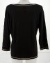 Черна дамска блуза с дълъг ръкав марка Violana , снимка 4