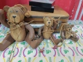 Ръчно изработени дървени мечета, снимка 2