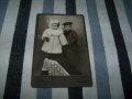 Стара фотография на картон, деца 1909г. фото Чернев Враца, снимка 2