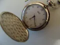 № 7957 джобен часовник  Q&Q   - с капак  - кварцов механизъм  - работещ  - с кюстек, снимка 6
