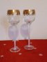 Кристални чаши, снимка 1 - Сватбени аксесоари - 43458906